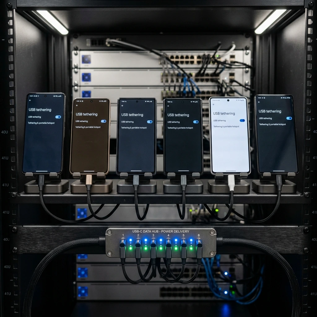 XProxy Android Phone Tethering Farm
