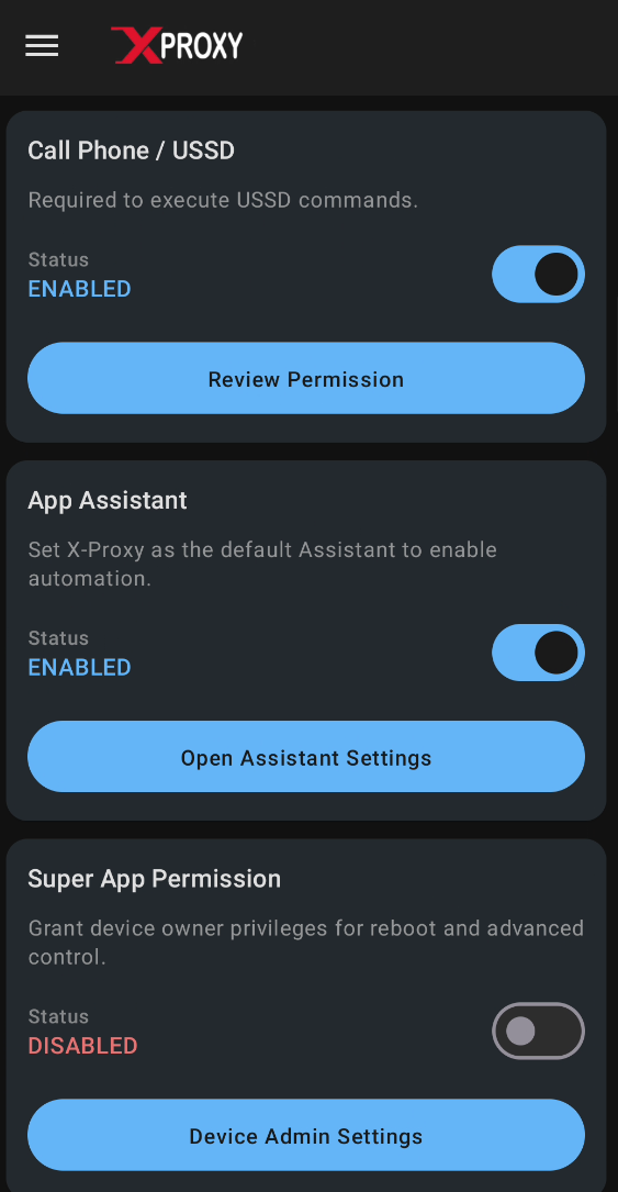 App permission screen 3