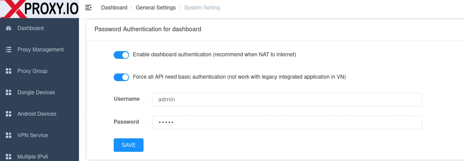 Security Settings