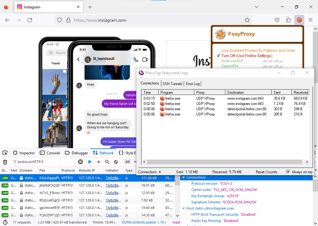 Setup UDP, TCP of Proxycap via UDP proxy of XProxy