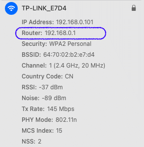Finding router IP from a computer