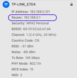 Finding router IP from a computer