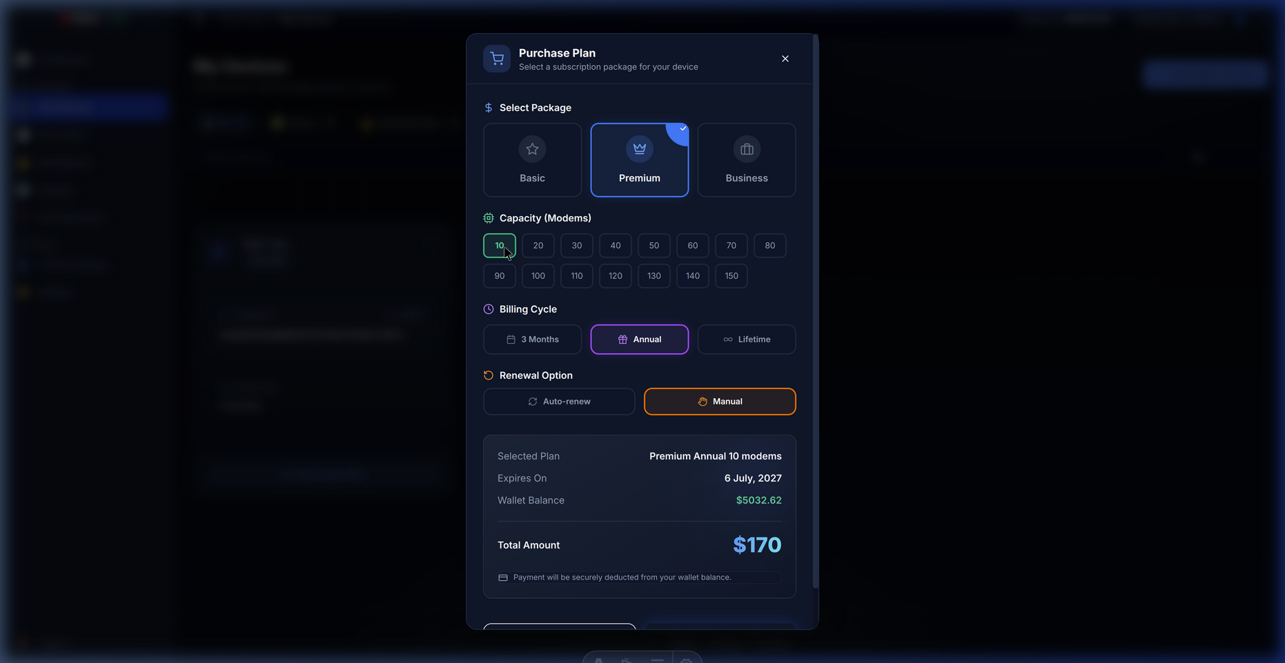 XProxy Subscribe Modal