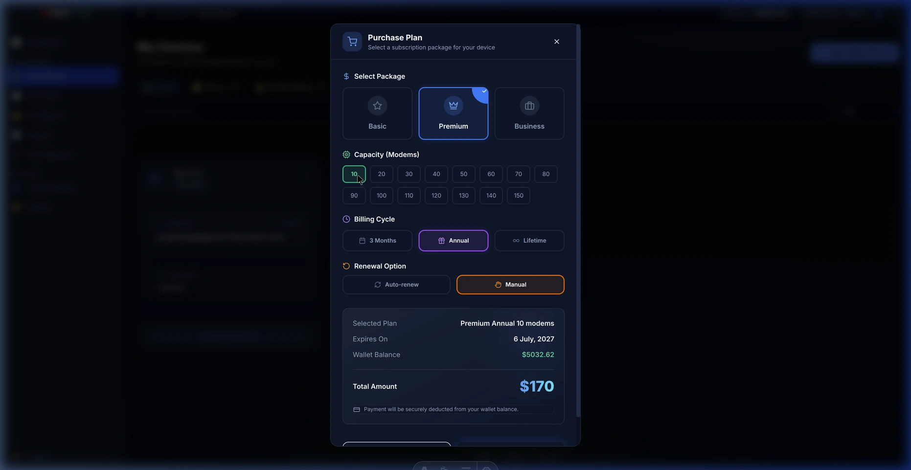 XProxy Subscribe Modal
