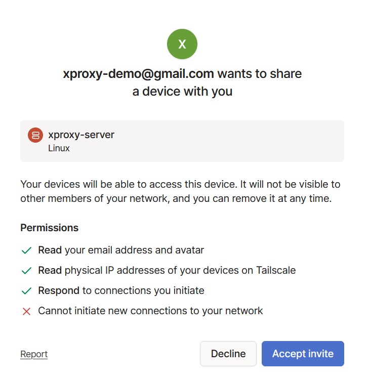 Tailscale client accept xproxy server to use UDP Proxy