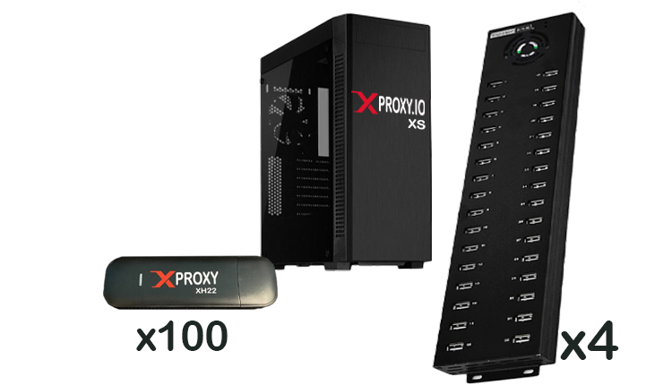 Mobile proxy 100 LTE dongles kit