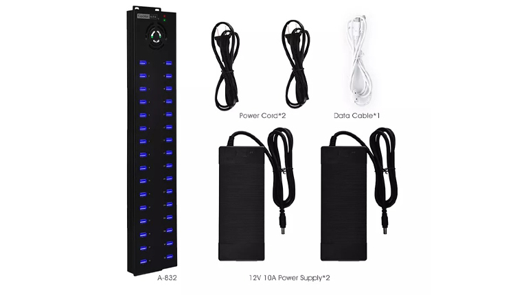 Industrial USB Hub 32 ports (USB 2.0) for mobile proxy farm