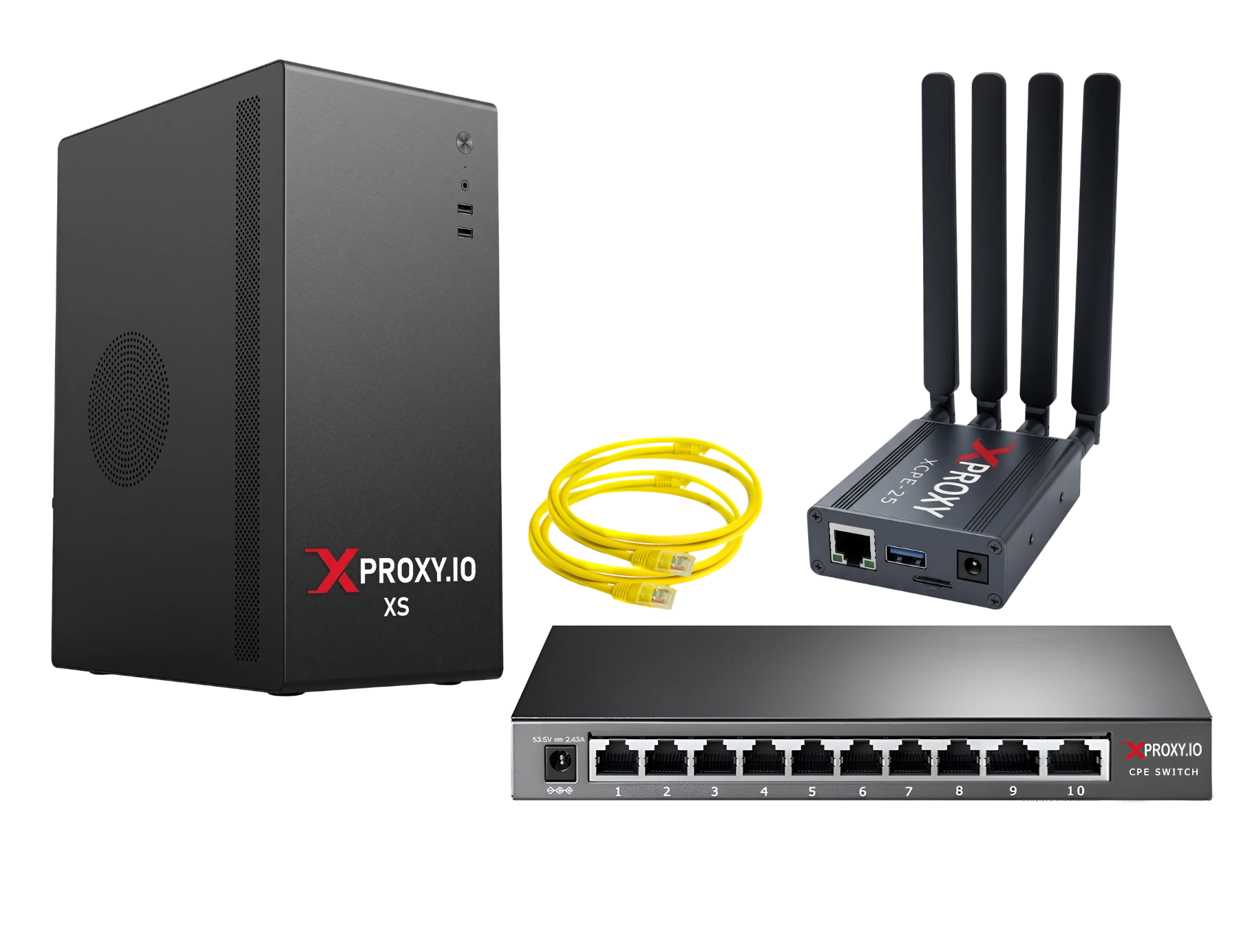 XCPE-25 Standalone 5G Ethernet Proxy Modem Kit (25 Devices)