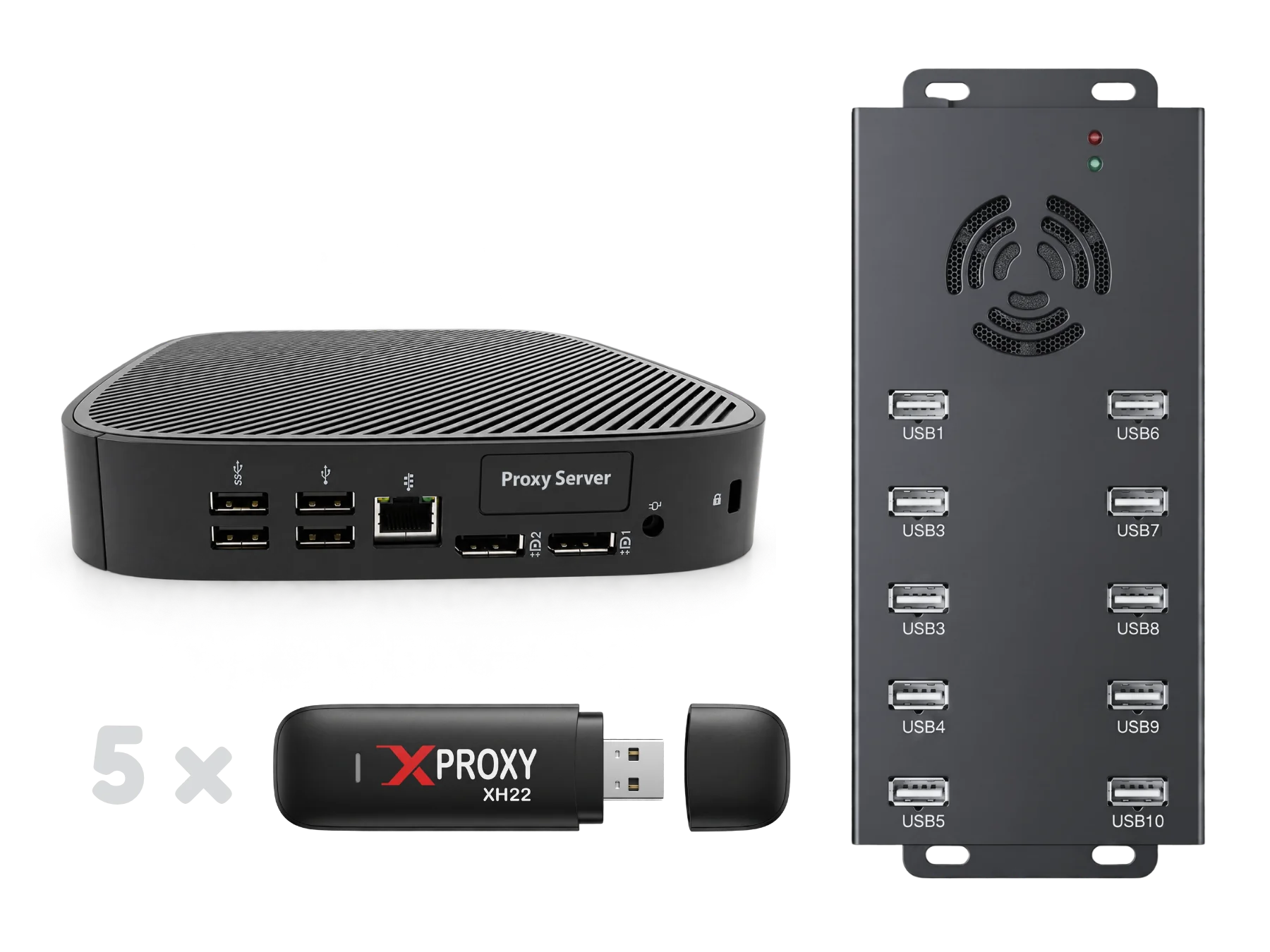 XH22 4G/LTE Proxy Dongle Kit (5 Devices)