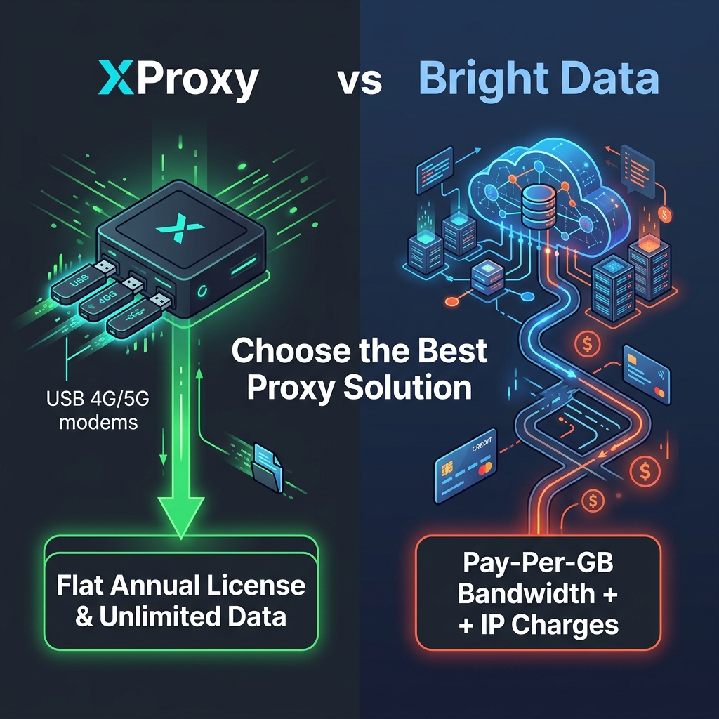 XProxy vs Bright Data Comparison